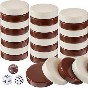 lot 20456 image: Skylety Backgammon Replacement Pieces and Dice Set