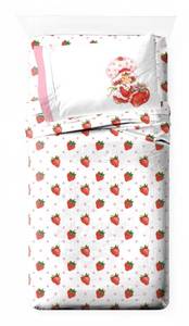 lot 20459 image: Jay Franco Strawberry Shortcake Twin Sheet Set 3-Piece