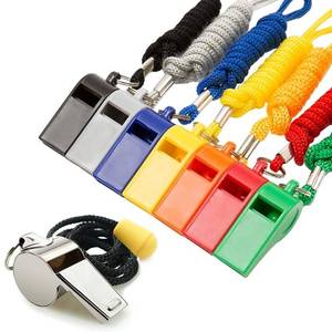 lot 20492 image: Whistle, 8PCS Sports Whistles with Lanyard, Loud Crisp Sound Whistles Bulk Ideal for Referees, Coaches, and Officials