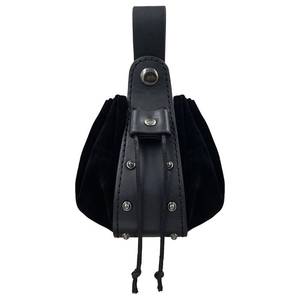 lot 20496 image: HiiFeuer Medieval Retro Belt Coin Pouch, Riveted Drawstring Bag