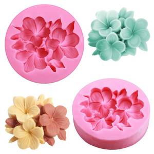lot 20500 image: 2pcs Flower Candle Mold, Flower Silicone Mold 3D Cute Flowers Resin Molds for Candle Making Fondant Chocolate Cake Decorating Soap Resin Casting Craft Making