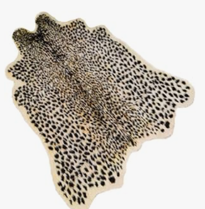 lot 2040 image: 2021 FURSTORE Leopard Print Area Rug - Stock image may not match actual product image