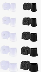 lot 2065 image: Pangzikang-V Heel Caps for High Heels, 24 Pieces - Stock image may not match actual product images