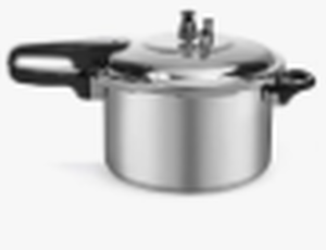 lot 19567 image: New 6-Quart Aluminum Pressure Cooker Fast Cooker Cookware Kitchen Large Capacity - Stock image may not match actual product images