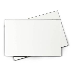 lot 10055 image: Juvale Locker Mirror Magnetic - 4 x 6 in, Silver Acrylic, Rectangular, Set of 2 - Magnetic Mirror for Locker Accessories & Office Use - Shatterproof & Rounded Corners for School & Office