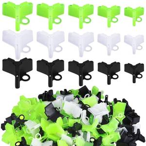 lot 10062 image: Leitee 300pcs Treble Hook Covers 5 Size Hook Protector, Black, Green, White