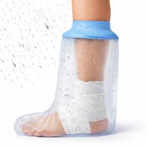 lot 10083 image: 100% Waterproof Foot Cast Covers for Shower Adult, Shower Boots for Foot