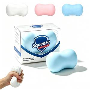 lot 10096 image: Crunchy Soap Squishy , Sensory Squeeze Stress Relief Fidget Gift for Daily Relaxation(Blue)