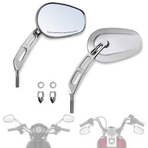lot 11042 image: FOVPLUE Handlebar Mount Mirrors,Left&Right Side Rearview mirror for Harley