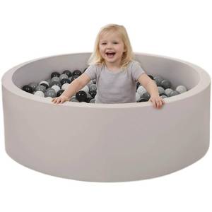 lot 11054 image: 35.4x 11.8 Foam Ball Pit,Ball Pits for Toddlers Babies,Grey