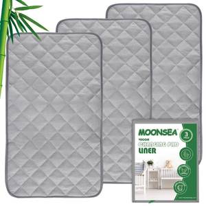 lot 12708 image: Diaper Changing Pad Liners Grey, 13x 26 Inch, 3 Pack