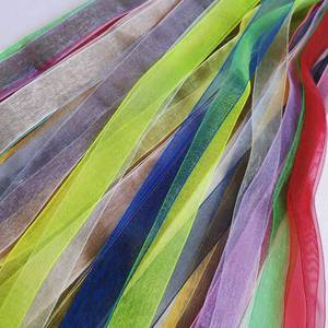 lot 12721 image: Chenkou Craft Solid Organza Ribbon Assorted 24 Yards Craft Bow Party Decoration Packing Ribbons (Mix, 12(12mm))