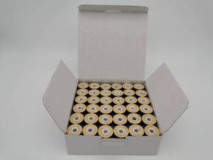 lot 12725 image: DOUBLELIN LCB-75D2 Prewound Bobbins, Size L, Black, 144 pcs