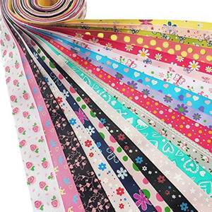 lot 12726 image: Dandan DIY Assorted 20 Yards Grosgrain Ribbon Bow Daisy Butterfly Cake Love Heart Dots Flower Rose Smile Face Craft DIY Packing Hair Bow Accessory