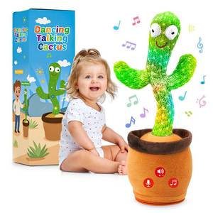 lot 12753 image: Qularlans Dancing Talking Cactus Toy for Girls Boys Interactive Gifts