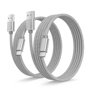 lot 12770 image: Basesailor for iPhone Duo 18 17 16 15 Pro Max Charger Cord,USB to USB C Cable 6.6FT2Pack,Type C Charging Cord for Apple iPad 10 Air 4 5,Samsung Galaxy S25 S24 S23 S22 Plus Ultra,A52 A53 A54,Pixel 9 8