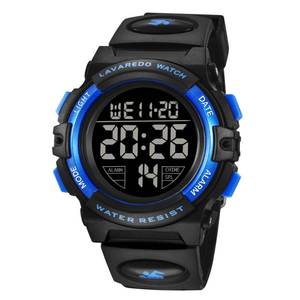 lot 12772 image: A ALPS Kids Watch, Boys Watch Ages 3-15, Kids Digital Sport Outdoor Analog Watch LED 50 M Waterproof Alarm Wrist Watches with Silicone Band, 01-Blue-B, (L6606)