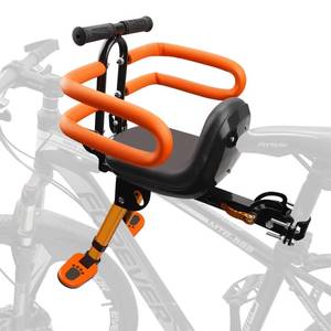 lot 1090 image: XIEEIX Front Mounted Child Bike Seat with Guardrail for Ages 1-3 Years