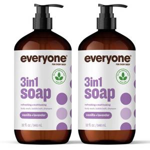 lot 1109 image: Everyone 3-in-1 Body Wash Vanilla Lavender 2-Pack