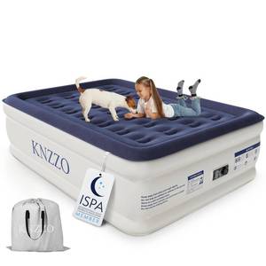 lot 1999 image: KNZZO Full Air Mattress 18in Raised with Built-In Pump