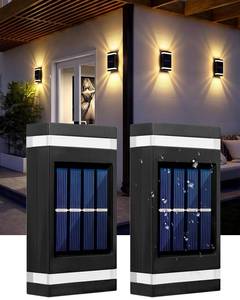 lot 2243 image: ANKUNABA Solar Wall Lights Outdoor 2-Pack IP67