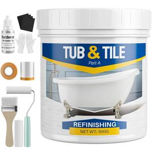 lot 2266 image: Tub and Tile Paint Refinishing Kit, 17.6oz White