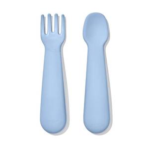lot 2294 image: OXO Tot Mini Fork & Spoon Set �� Dusk