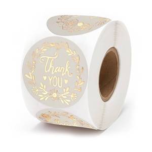lot 2301 image: ALFEUND Thank You Stickers Roll 500 Pack 1.5 Inch
