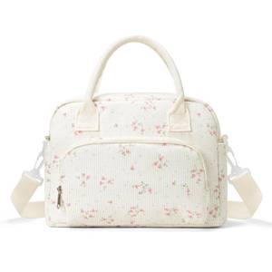 lot 2396 image: MEXS Insulated Lunch Bag Large Leakproof Reusable Cooler Tote Peach Blossom