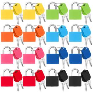 lot 2407 image: Smilixin 16-Piece Suitcase Locks with Keys, 8 Colors