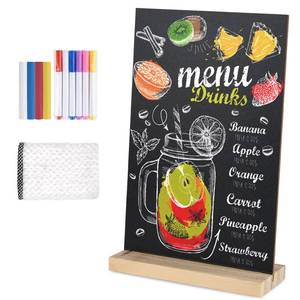 lot 2424 image: BOUBONI Double-Sided Tabletop Chalkboard Sign 8 x 12