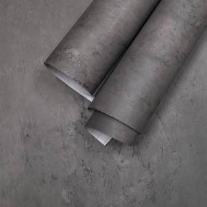 lot 2458 image: HOLOMEY Dark Concrete Peel and Stick Wallpaper 16x118