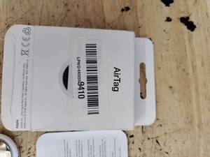 lot 2467 image: Apple AirTag Bluetooth Item Tracker with Packaging and Regulatory Card