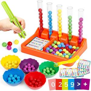 lot 7697 image: Aizweb Tweezer Tongs Color Sorting Kit