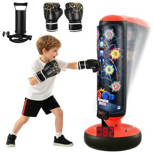 lot 7702 image: AuSpicaTor Smart Electronic Punching Bag with Gloves