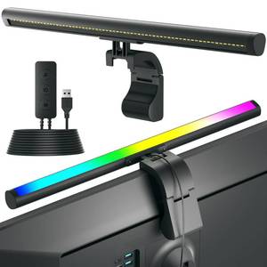 lot 7713 image: ZIYUOPU RGB Monitor Light Bar LED Desk Lamp