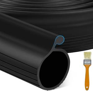 lot 7753 image: MYFAMIREA Garage Door Bottom Seal 16.5FT P-Bulb Single Channel Rubber