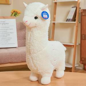 lot 7769 image: XIGUI Alpaca Plush Toy, 18-Inch, White
