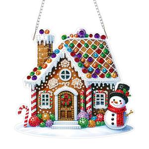 lot 8003 image: Arpadamo Christmas Candy House Hanging Diamond Painting Kit for Adults