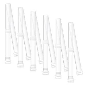 lot 8020 image: PHLSTYLE Clear Bra Straps 0.47 in Width 3 Pairs Adjustable
