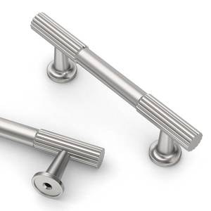 lot 8333 image: Cabinet Handles Brushed Satin Nickel 3 Inch 2 Pack