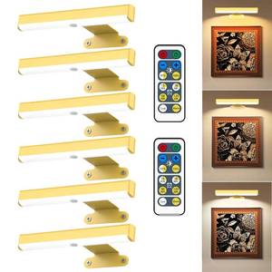 lot 8337 image: EUIOKUN Wireless Picture Light with Remote, 6-Pack