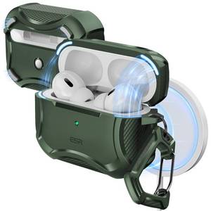lot 8352 image: ESR AirPods Pro Case MagSafe Compatible Green
