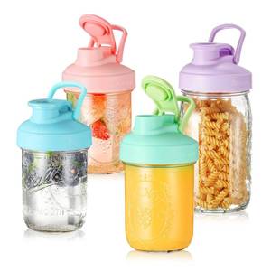 lot 8358 image: Aieve Mason Jar Lids 4-Pack Wide Mouth Pour Spout