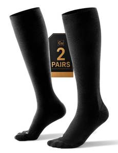 lot 8417 image: Bbfrey Easy On Copper Compression Socks 20-30 mmHg Knee High 2 Pairs