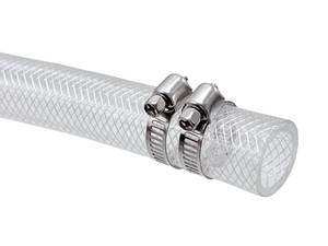 lot 8432 image: PEISONGFEI Braided Clear PVC Vinyl Tubing 12 ID x 34 OD 10 Ft