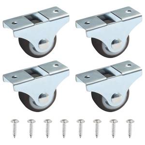 lot 8449 image: Bonsicoky Rigid Caster Wheels 1 Inch 3Pack
