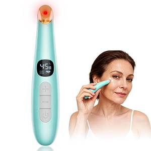 lot 8480 image: DOCOCO Heated Eye Massager Wand, 3 Modes, Blue