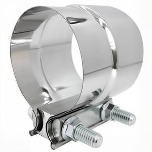 lot 12802 image: Roadformer Exhaust Band Clamp 2.5 Inch 304 Stainless Steel Lap Joint 1 Pack
