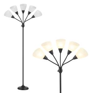 lot 13406 image: HonoDing 5-Head Floor Lamp with Adjustable Gooseneck